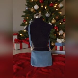 Bebe Chic Blue Faux Leather Crossbody Bag-NWOT